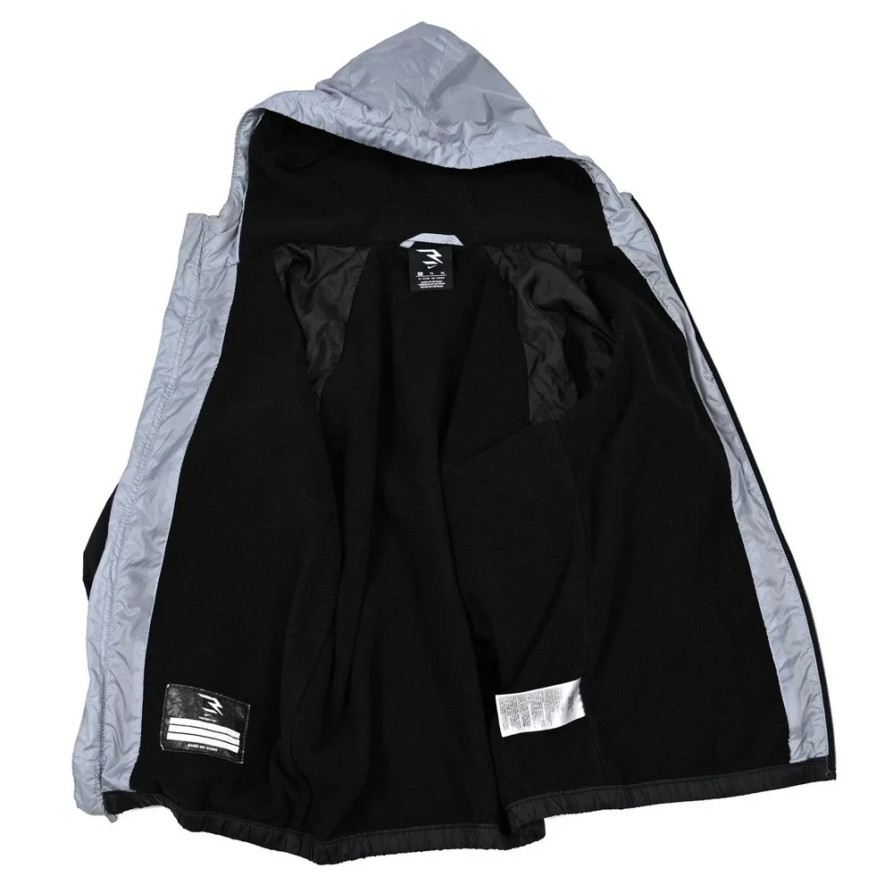 Nike Windrunner Full Zip Hooded Windbreaker Jacket Black Youth Size XL Pockets
